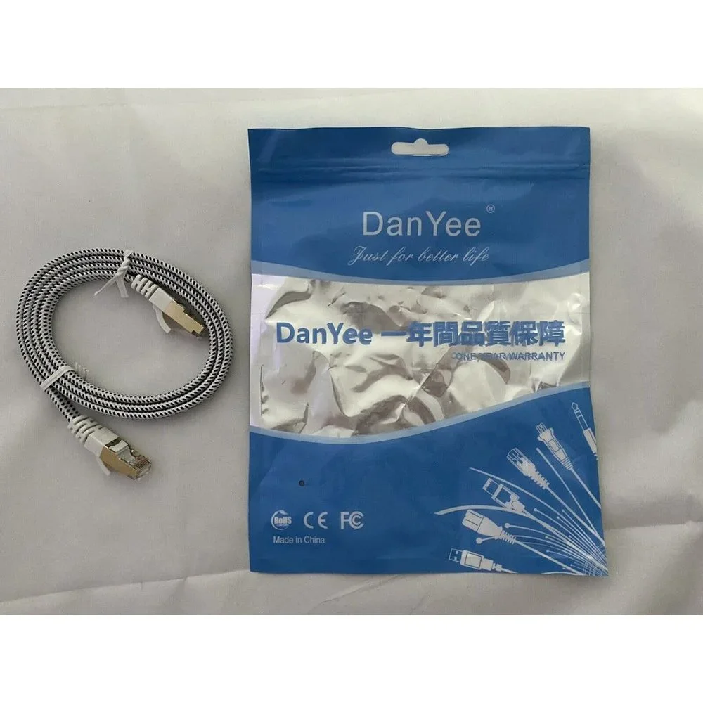 Cat 7 Ethernet Cable, DanYee Nylon Braided 3ft CAT7 High Speed Professional